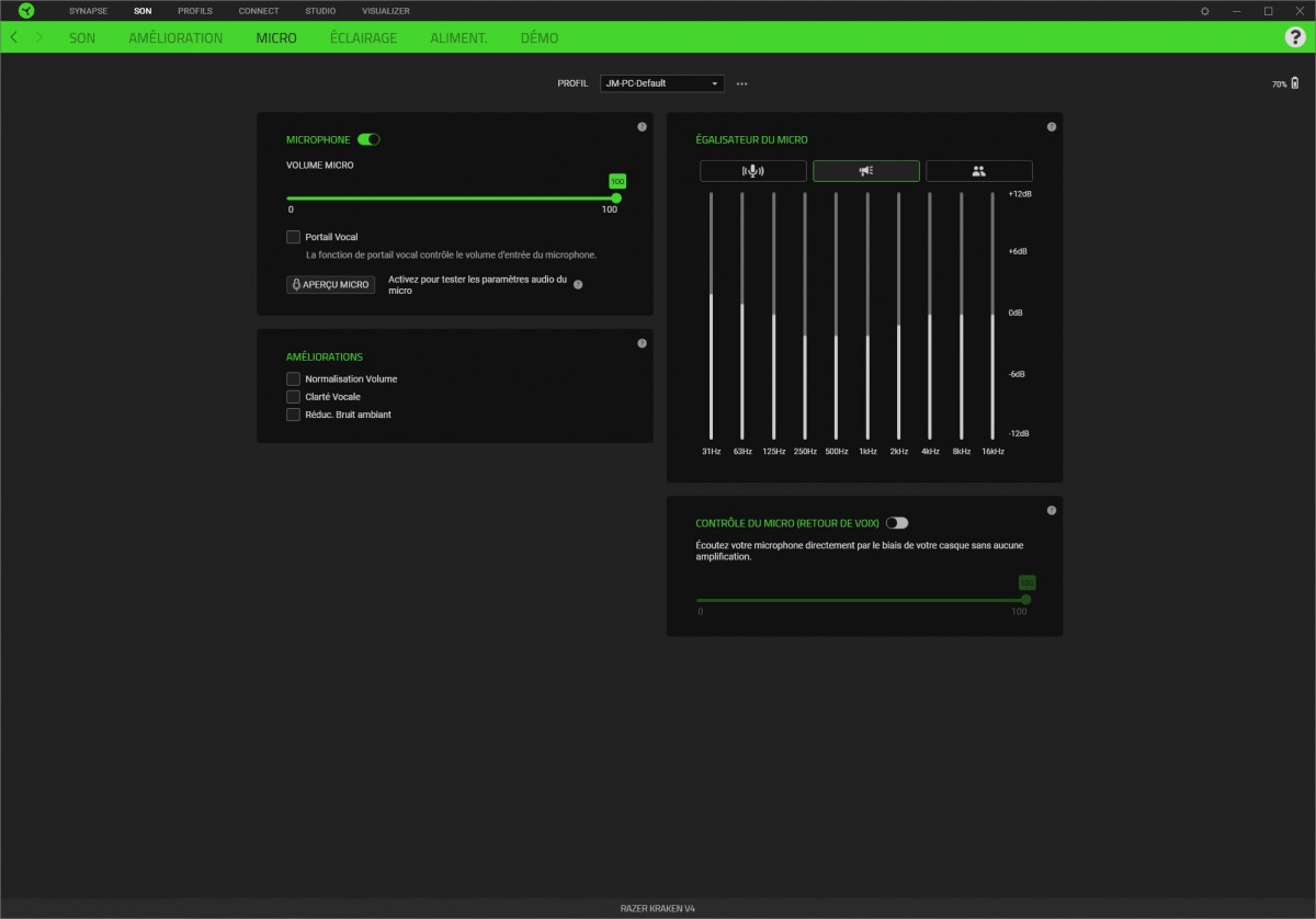 Image 69691, galerie Test Razer Kraken V4 : le retour du RGB sur les casques !