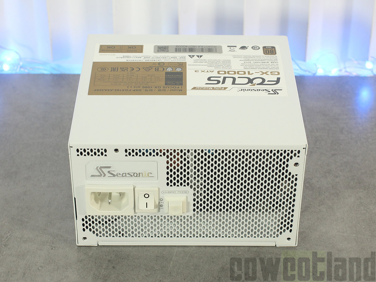 Image 69685, galerie Test alimentation Seasonic Focus GX 1000 ATX 3.1 : C'est srieux, comme toujours