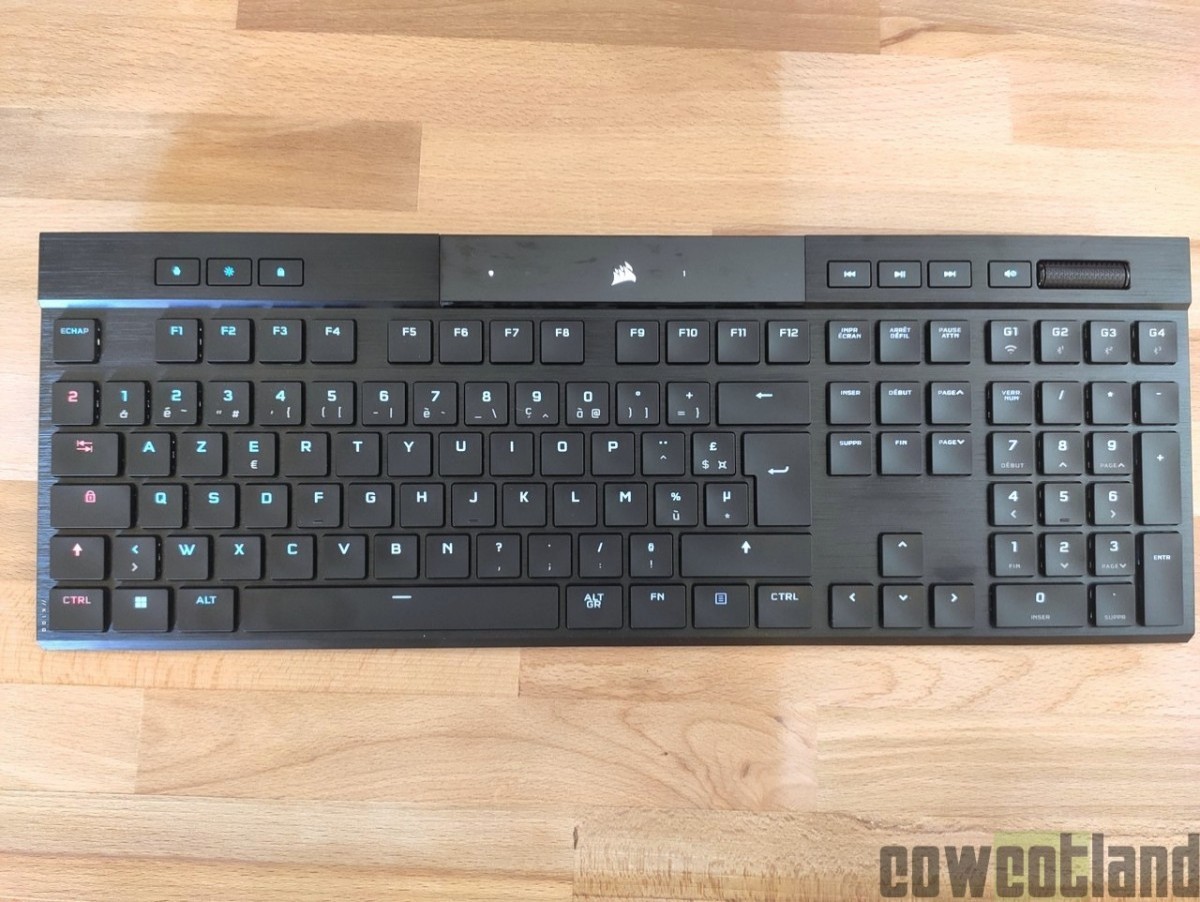 Test du Corsair K100 Air : un clavier gaming qui met les choses à plat