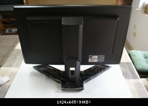 Acer T230h Rear